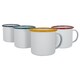 image 1 of Argon Tableware White Enamel Espresso Cups - 130ml - 4 Colours | Multi | 4 Colours