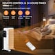 image 6 of HOMCOM 1500W Oil Filled Radiator Heater w/ 3 Heat Settings Remote Control White
