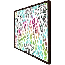 Multi coloured leopard spots (Picture Frame) Brown | L