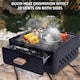 image 5 of Tabletop Folding Charcoal BBQ Grill Portable Outdoor Barbecue for Travel & Picnic White