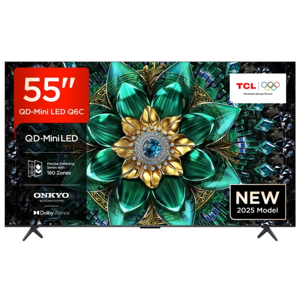 image 1 of TCL 55" Inch Q6C 4K Mini-LED HDR Smart Google TV with Dolby Atmos 55Q6C - Free 2 Year Warranty