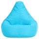 image 4 of Kids Recliner Beanbag Indoor and Outdoor Aqua Set of 2 | Blue | Aqua | M | 1