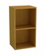 image 1 of Wooden Bookcase Shelving Display Storage Shelf Unit Wood Shelves | Multi | Beach - 2 Shelf | 1
