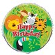 image 1 of Unique Party Jungle Birthday Foil Balloon - Multicoloured - One Size