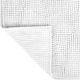 image 4 of Chenille Bobble Bath Mat Non-Slip 60 x 90cm - White