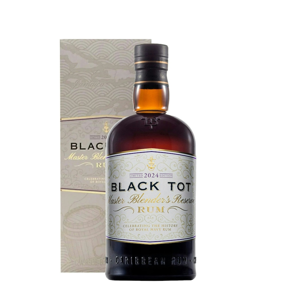 image 1 of Black Tot Master Blenders Reserve - 2024 Edition | Clear | Dark Brown | grilled pineapple, lime, chilli, coconut, dark sugar, banana, melon, guava, liquorice, dried mango, bitter chocolate | 1