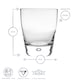 image 3 of Bormioli Rocco Luna Whisky Glasses - 260ml - Pack of 4 | Clear | Clear