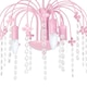 image 1 of Milagro Chandelier Laura 3XE14 Pink