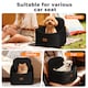 image 7 of Skylos Pet Booster Dog Car Seat Travel Carrier Bed Bag Basket Puppy | Black | Black
