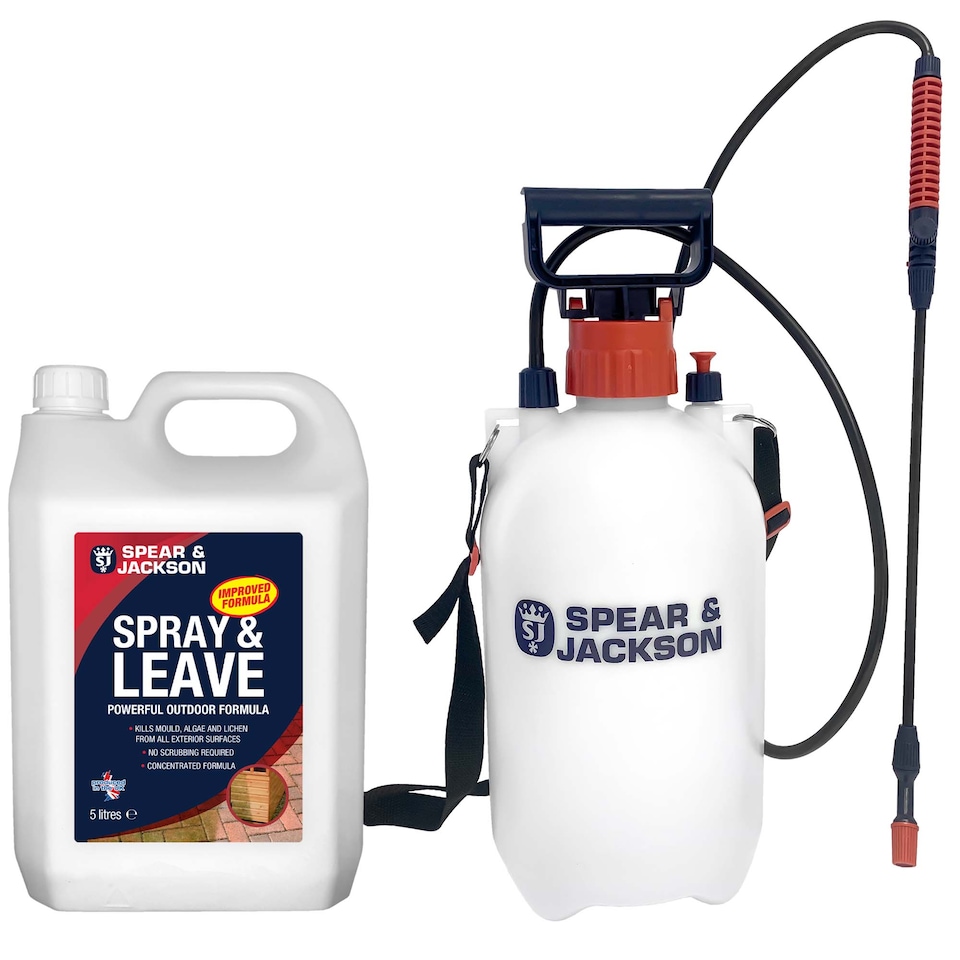 image 1 of Spear & Jackson Spray & Leave - Concentrate 5L with 5L Pressure Sprayer