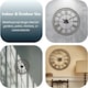 image 7 of Marco Paul 60cm Open Faced Roman Numerals Clock Silver