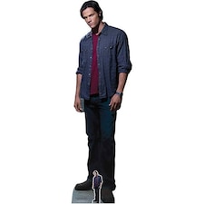 Sam Winchester Red Shirt Jared Padalecki Supernatural Lifesize Cardboard Cutout 195cm