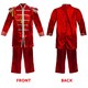 image 5 of Adults Red Pop Sergeant Costume – 60s Music Fancy Dress Outfit Red | M