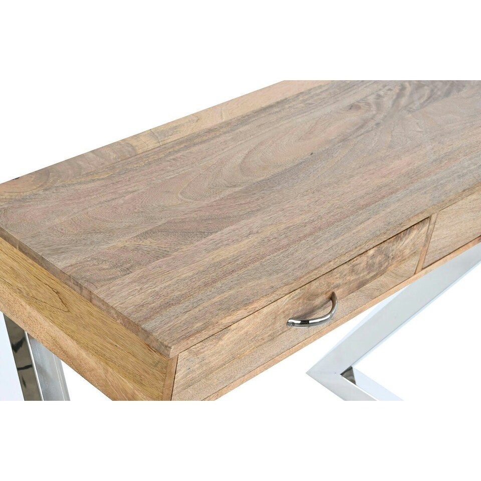 image 1 of Hall Table with Drawers Home ESPRIT Brown Silver Light brown 110 x 40 x 76 cm 110 x 41,5 x 76 cm (3 Pieces) N/A