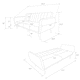image 4 of Brittany Sofa Bed in Linen Mustard Yellow | MUSTARD