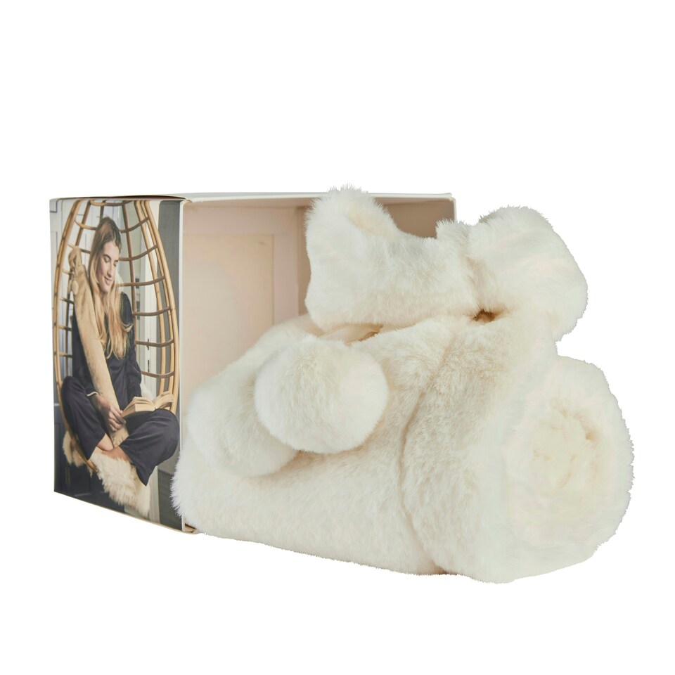 image 1 of Warmies Extra Long Hot Water Bottle, Vanilla