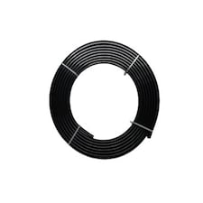 350cm Black Coiled Streamline PVC Curtain Track | Black | Black