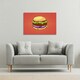 image 2 of The pop art illustration of burger (Canvas Print)