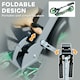 image 6 of AIYAPLAY Kids Scooter, Foldable Kick Scooter w/ Adjustable Handlebar, Green Green