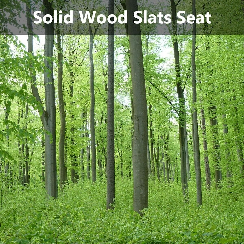 image 1 of COSTWAY Garden Bench Loveseat 2 Seater Park Chair Wood Slats Seat | Brown