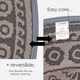 image 5 of Homescapes Outdoor Rug Luxury Waterproof Reversible, For Garden, Round Mandala Black | 170 x 170 cm