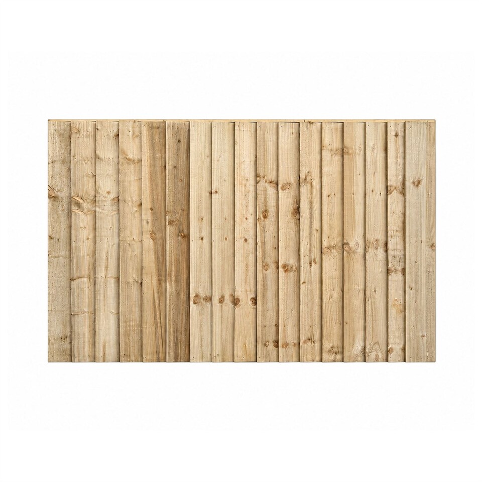 image 1 of Snowdon Timber Treated Feather Edge Close Board Fence Panel (W) 1828mm (H) 900mm
