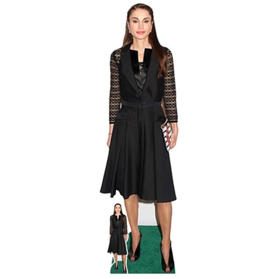 Queen Rania of Jordan Black Dress Lifesize Cardboard Cutout 171cm