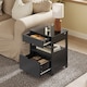 image 6 of SoBuy Bedside Table with 2 Drawers & Shelf, Black, 17.3x14.9x22.0 inches, 11.45 kg - FRG258-SCH