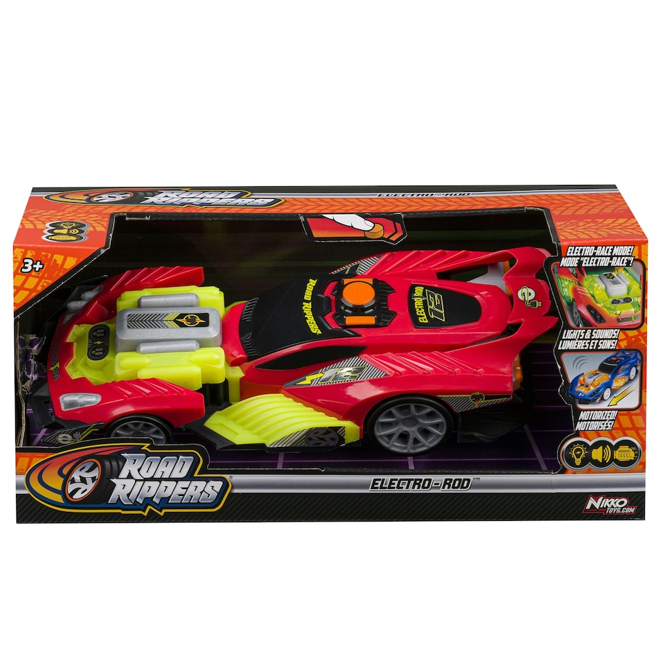 image 1 of Nikko Electro Rod 12 Inch Car with Lights and Sound – Red