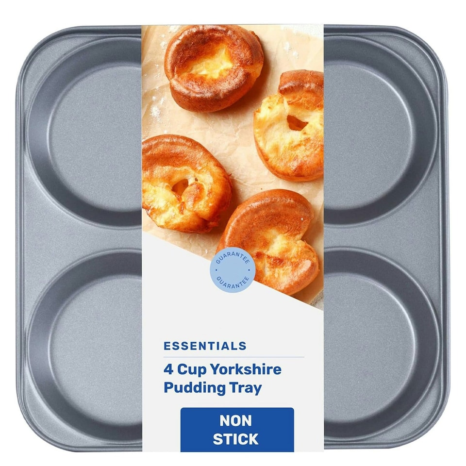 image 1 of 3 x 4 Cup Giant Yorkshire Pudding Non-Stick Oven Trays N/A