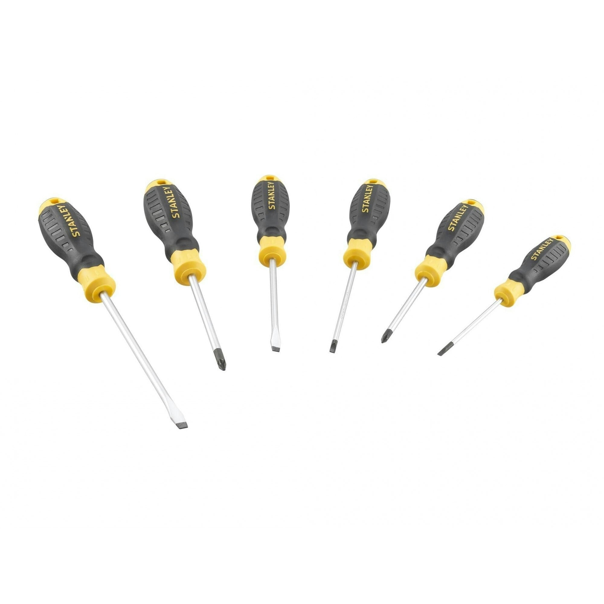 Stanley Hand Tools Cushion Grip Screwdriver Set, 6 Piece - Multi Colour - One Size (UTTK26292)