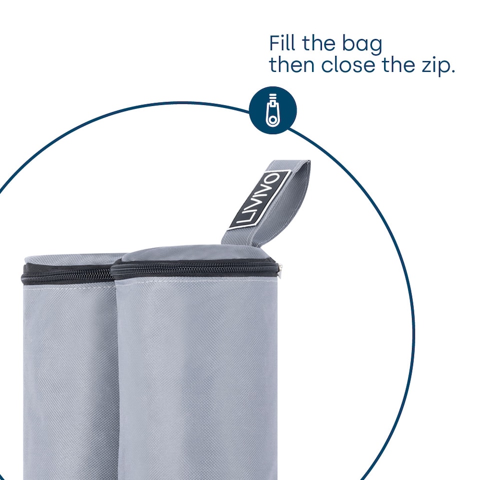 image 1 of Gazebo Sand Bags Set of 4 Grey