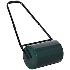 Outsunny 30 L Lawn Roller Large Heavy Duty Metal Sand or Water Filled