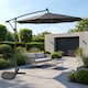 image 2 of Cantilever Banana Garden Parasol with Solar Lights