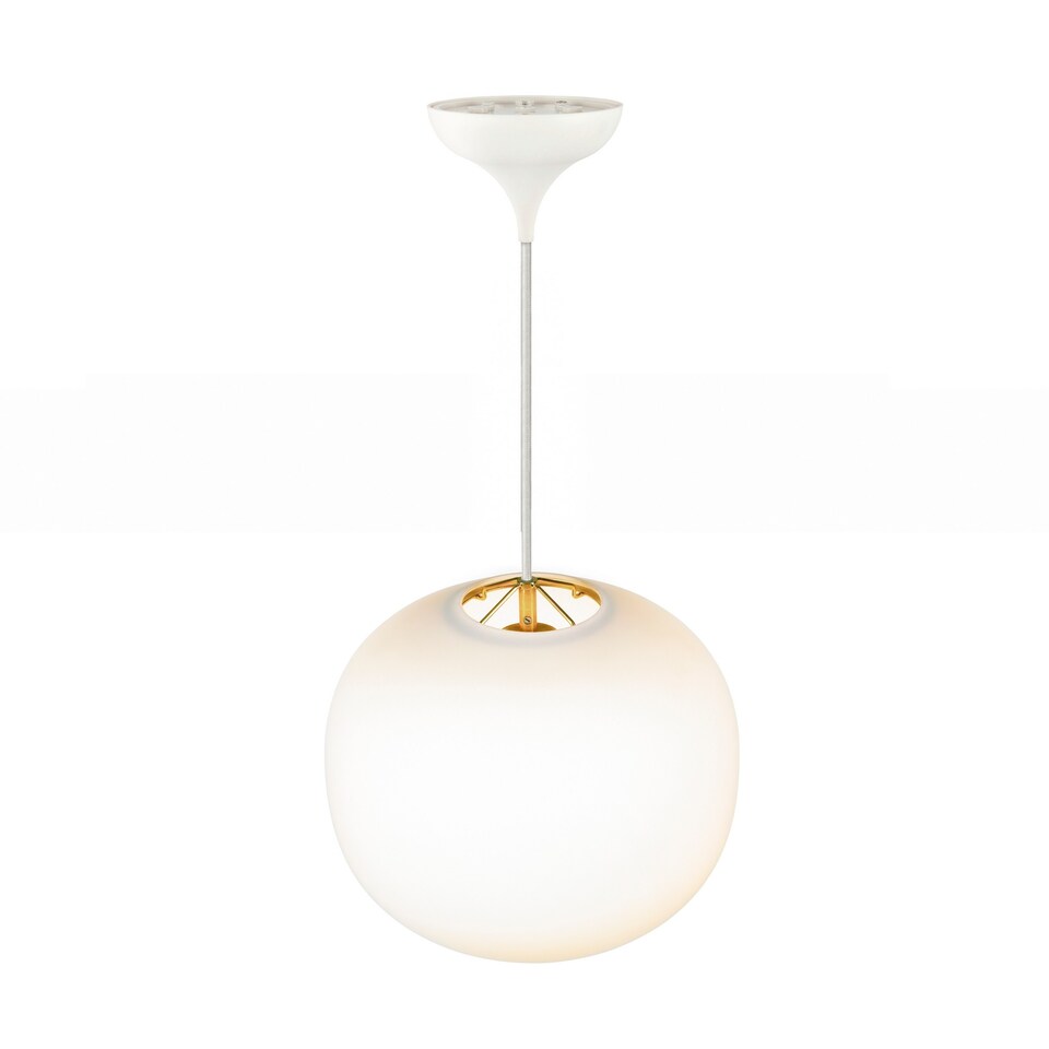 image 1 of Nordlux Navone Indoor Pendant Light White Glass E27 Hand Blown Glass - Mains Powered, IP20