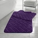 image 2 of Memory Foam BLOCKS Bath Mat Set Plum
