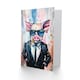 image 2 of Cool Pig in a Suit With Sunglasses Fun Painting Congratulations Card