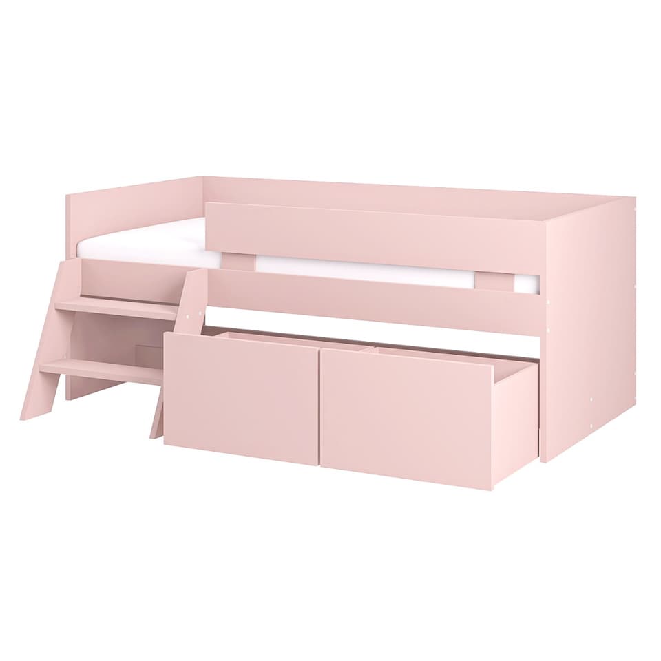 image 1 of Flair Logan Single Storage Low Sleeper Pink Bed