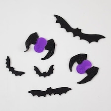 Bats And Spiders Halloween Gel Stickers Window Decorations
