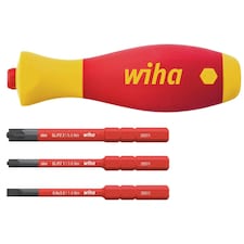 Wiha Softfinish Electric Slimvario Screwdriver Set, 4 Piece - Multi Colour - One Size