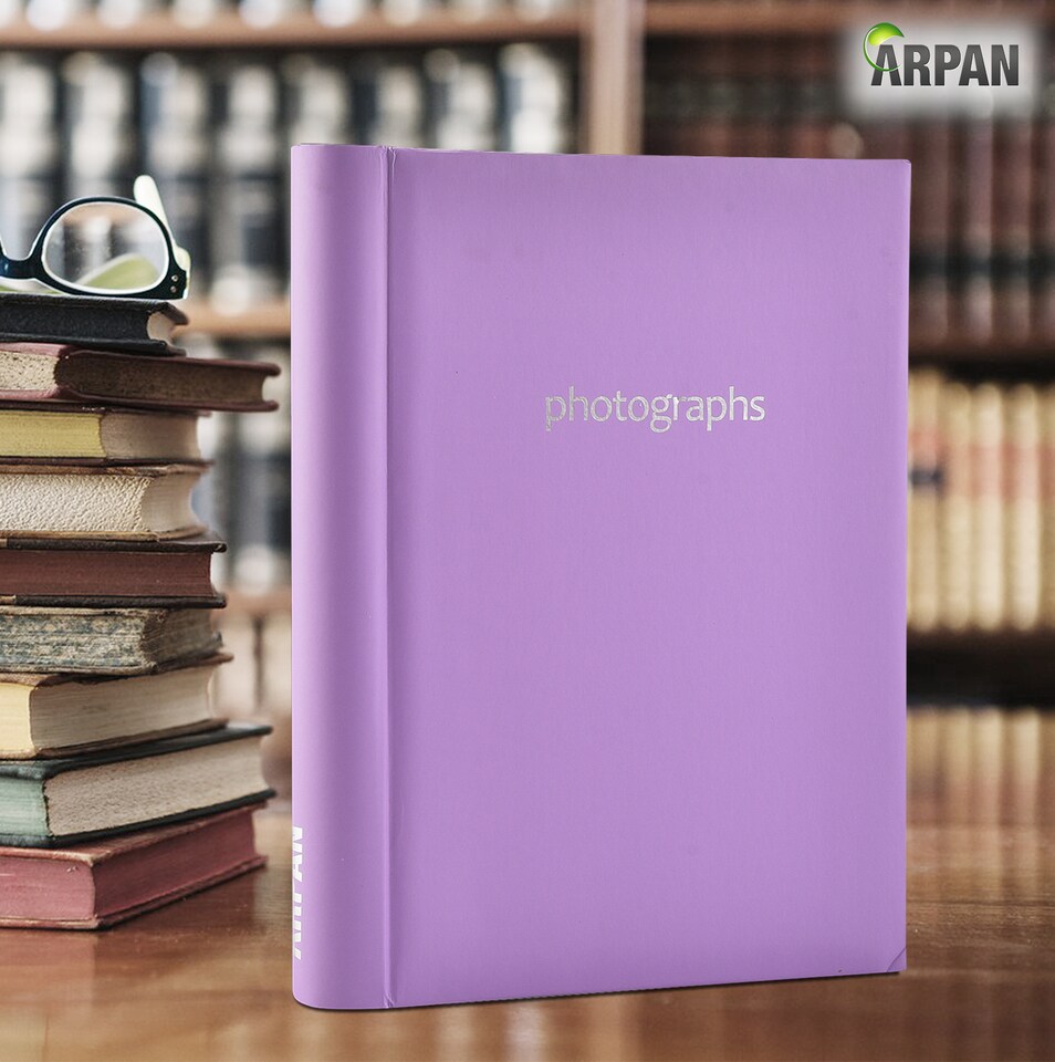 image 1 of ARPAN Self Adhesive Spiral Ring Binding Photo Album – 36 Sheets / 72 Sides – Large Sticky Page Scrapbook Memory Album for Photos, Keepsakes & Special Occasions
