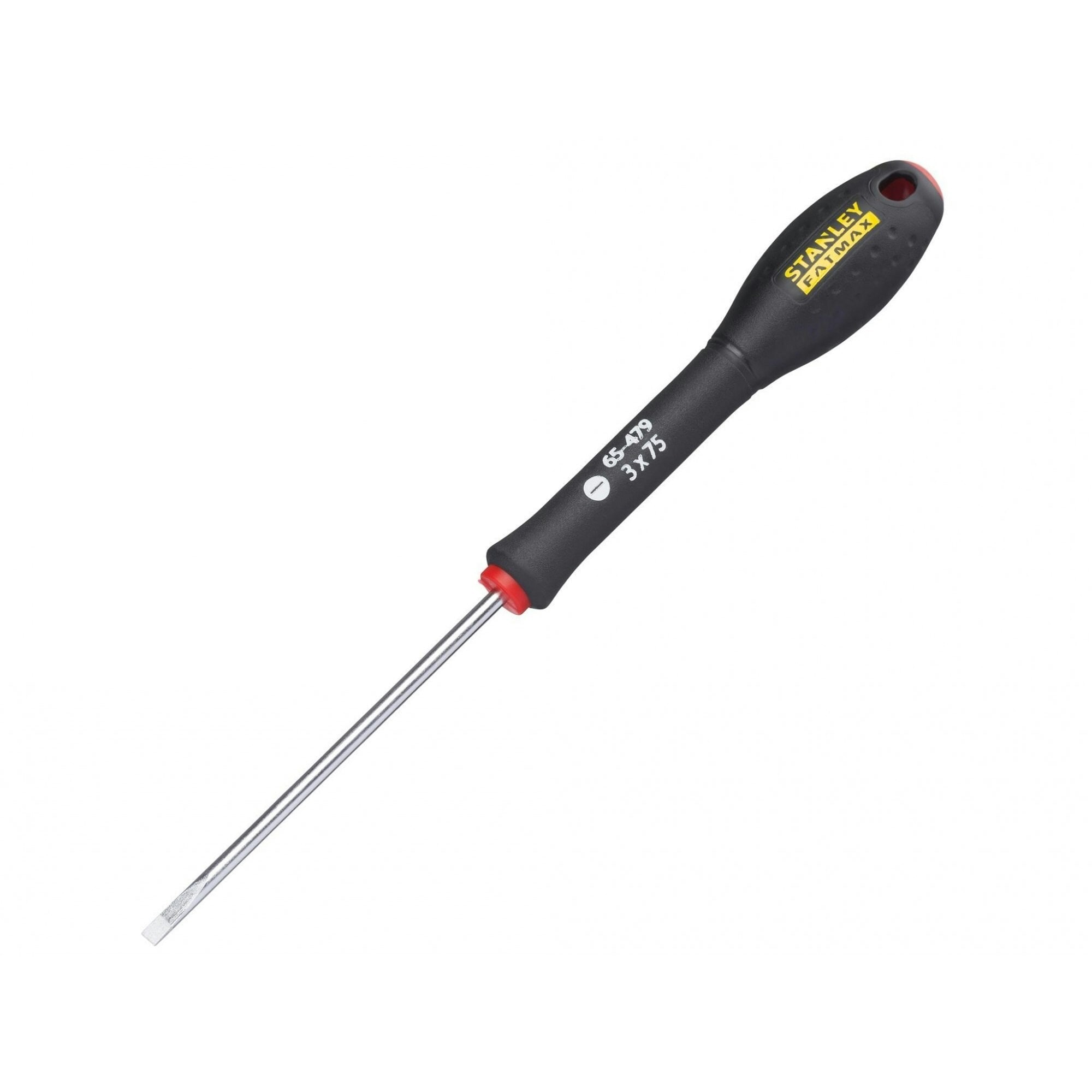 Stanley Hand Tools Fatmax Screwdriver, Flared Slotted - Multi Colour - 3.0mm x 75mm