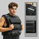 image 6 of 30KG Adjustable Weighted Vest with 30 Metal Weights, Running Weight Vest 