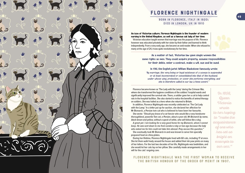 image 1 of 50 Badass Cat Ladies Who Rocked The World Book