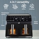 image 4 of Black Electric 8.5L Digital Air Fryer with Dual Drawer