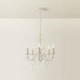 image 4 of ValueLights Lille White Ceiling Light Chandelier | White