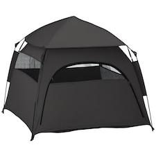PawHut Foldable Dog Cat Tent with Water-Resistant Oxford Cloth, Carry Bag