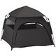 image 1 of PawHut Foldable Dog Cat Tent with Water-Resistant Oxford Cloth, Carry Bag