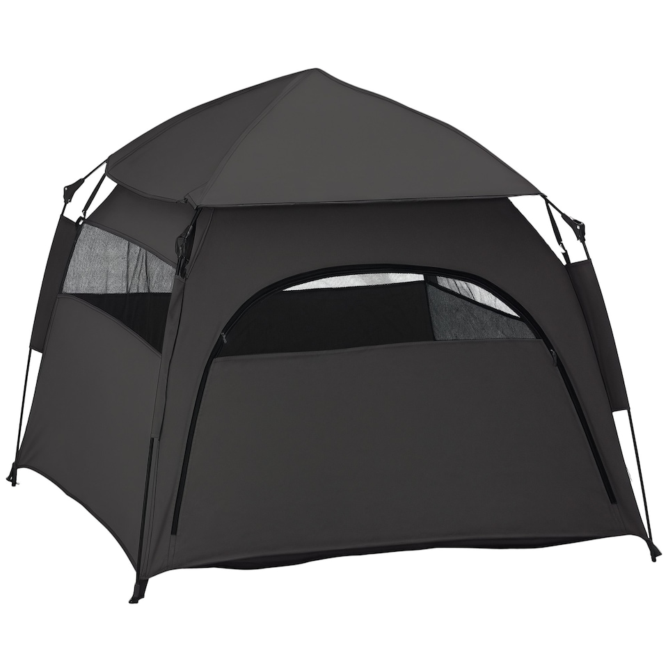 image 1 of PawHut Foldable Dog Cat Tent with Water-Resistant Oxford Cloth, Carry Bag