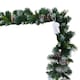image 7 of 270cm x 25cm Samuel Alexander Frosted Glacier Christmas Garland with Pine Cones